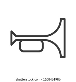Horn simple Outline icon soccer related