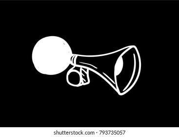 horn sound icon vector 