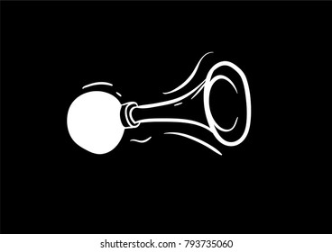 horn sound icon vector 