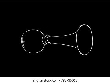 horn sound icon vector 