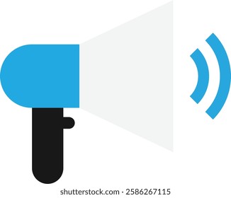 Horn Trumpet Music  Icon Vector Flat Illustration