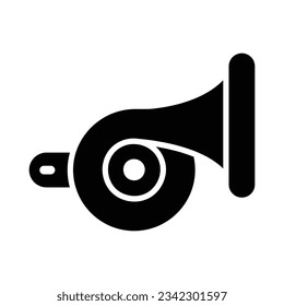 Horn Vector Glyph Icon For Personal And Commercial Use.
