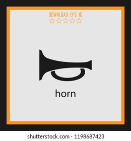 horn vector icon