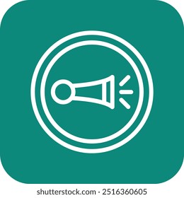 Horn Vector Icon Design Illustration