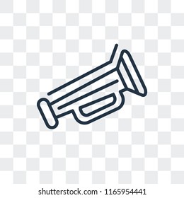 Horn vector icon isolated on transparent background, Horn logo concept