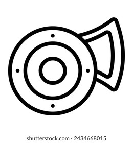 Horn Vector Line Icon Design
