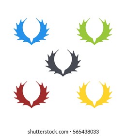 horn, wing icon logo element vector eps