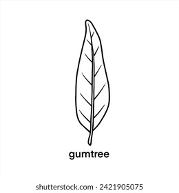 Hornbeam Leaf - Coloring Pages For Kids Book Vector Design 