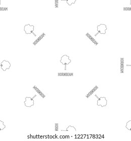 Hornbeam pattern seamless vector repeat geometric for any web design