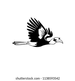 vector blanco negro de la horquilla