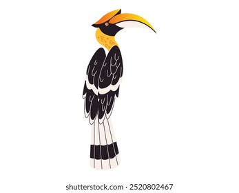 Hornbill fauna exótica animales en peligro de extinción tropical selva tropical hábitat lugar único pájaro Bucerotidae diseño de especies