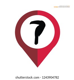 hornbill icon.vector illustration.