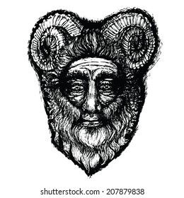 Horned Deity Black