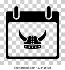 Viking helmet icon in black style isolated Vector Image