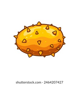 horned melon drawing in a simple style. You can use it for children books, web design, posters, campaigns, and many more. 