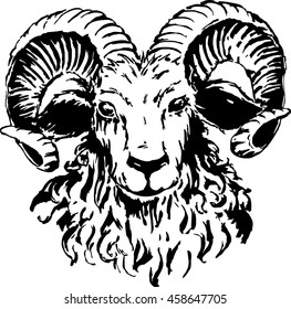 Bighorn Sheep Vector Illustration Stock Vector (Royalty Free) 39727912 ...