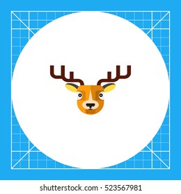 Horned reindeerhead