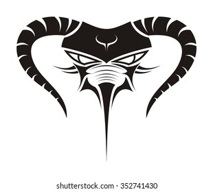 horned skull