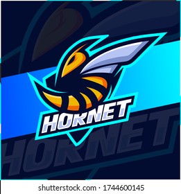 Hornet Bee Mascot Esport Logo Design