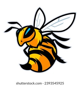 HORNET BEE MASCOT LOGO TEMPLATE