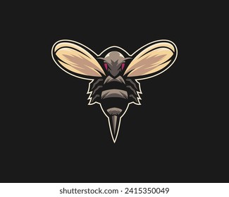 A hornet character mascot logo design,good especially for esports or sports industry