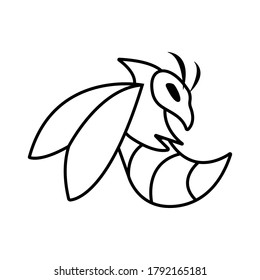 hornet icon symbol, vector illustration.