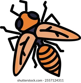 Hornet icon for wildlife and nature world