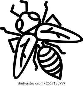 Hornet icon for wildlife and nature world