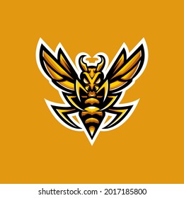 Hornet Illustration Logo Mascot Esport Sport Stock Vector (Royalty Free ...