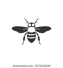 Hornet Insect Icon on White Background - Simple Vector Illustration