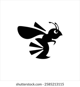 Hornet logo Silhouette Vector Art Illustration