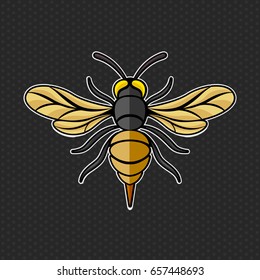Hornet logo vector illustration template