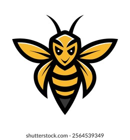 hornet mascot logo design vector art illustration