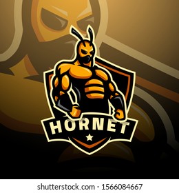 Hornet super hero logo esport