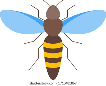 hornet vector illustration icon flat design