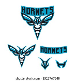 hornet/bee esport gaming mascot logo template
