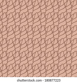 horns doodle pattern . Seamless vector doodle pattern with lines