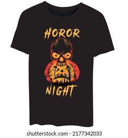 horor night hALLOWEEN tshirt design