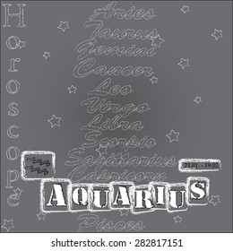 Horoscope . Aquarius .