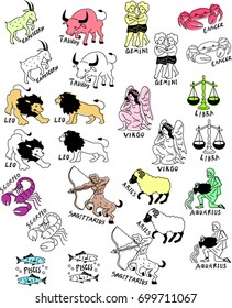 Horoscope cartoons