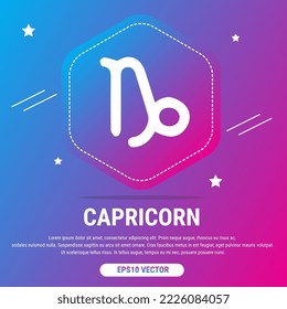 Horoscope constellations with zodiac sign symbols on gradient light blue and pink background. Planets, stars and constellations in outer space. Telescope to study the stars. Eps10 Vector illustration