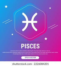 Horoscope constellations with zodiac sign symbols on gradient light blue and pink background. Planets, stars and constellations in outer space. Telescope to study the stars. Eps10 Vector illustration