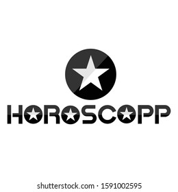 horoscope design with vector art 
