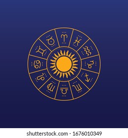 horoscope icon and logo ui design 