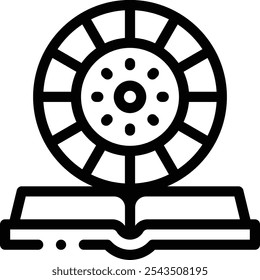 horoscope icon. Thin Linear Style Design Isolated On White Background