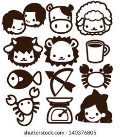 Horoscope Icon - Vector File EPS10