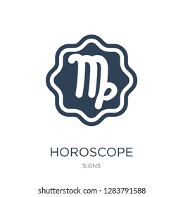 horoscope icon vector on white background, horoscope trendy filled icons from Signs collection, horoscope vector illustration