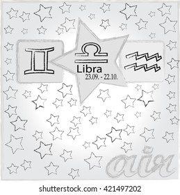 Horoscope . Libra . Air .