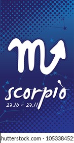 Horoscope poster scorpio