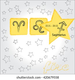 Horoscope . Sagittarius . Fire .